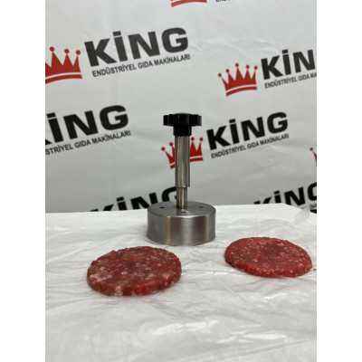 King Makina 9 cm Köfte Presi | 60–90 gr Köfte Presi | Paslanmaz Çelik
