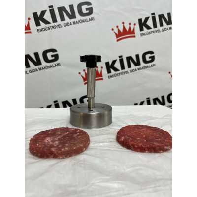 King Makina 10 cm Köfte Aparatı | 90–100 gr Köfte Presi | Paslanmaz Çelik
